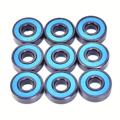 10Pcs 608 2RS Bearing Set Deep Groove Steel Sealed Ball Bearings