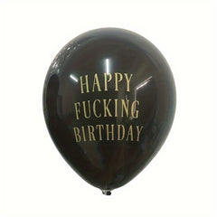 10pcs Birthday Balloons Letters Printed Balloons for Party Decoration