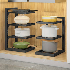 1pc Kitchen Storage Rack Cutting Board Pot Lid Storage Under Sink Organizer