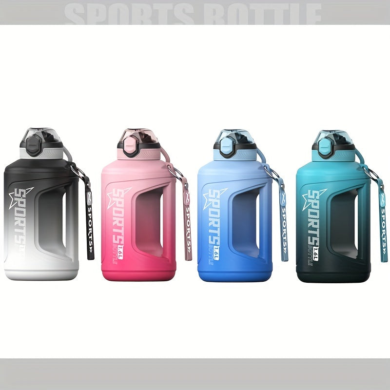 Durable PC Silicone Rubber Sports Water Bottle 1pc