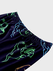 Boys Dino Pajama Set NO SLEEP ZONE Sunglas