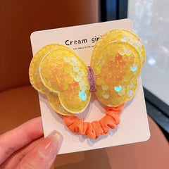 6pcs Sequin Butterfly Hair Ties Set for Girls