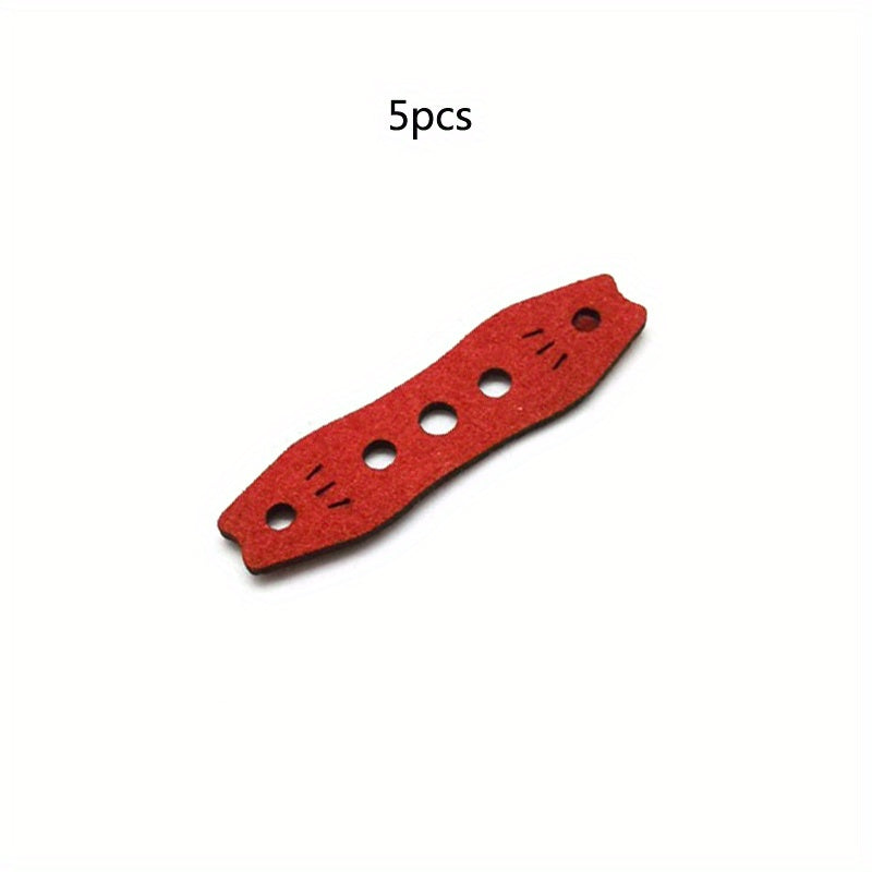 5pcs Slingshot Pouches Replacement Bands Anti Slip Microfiber Pouch 1 8mm Thick