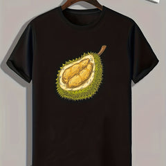 Durian Print Men's Graphic T-shirt for Summer