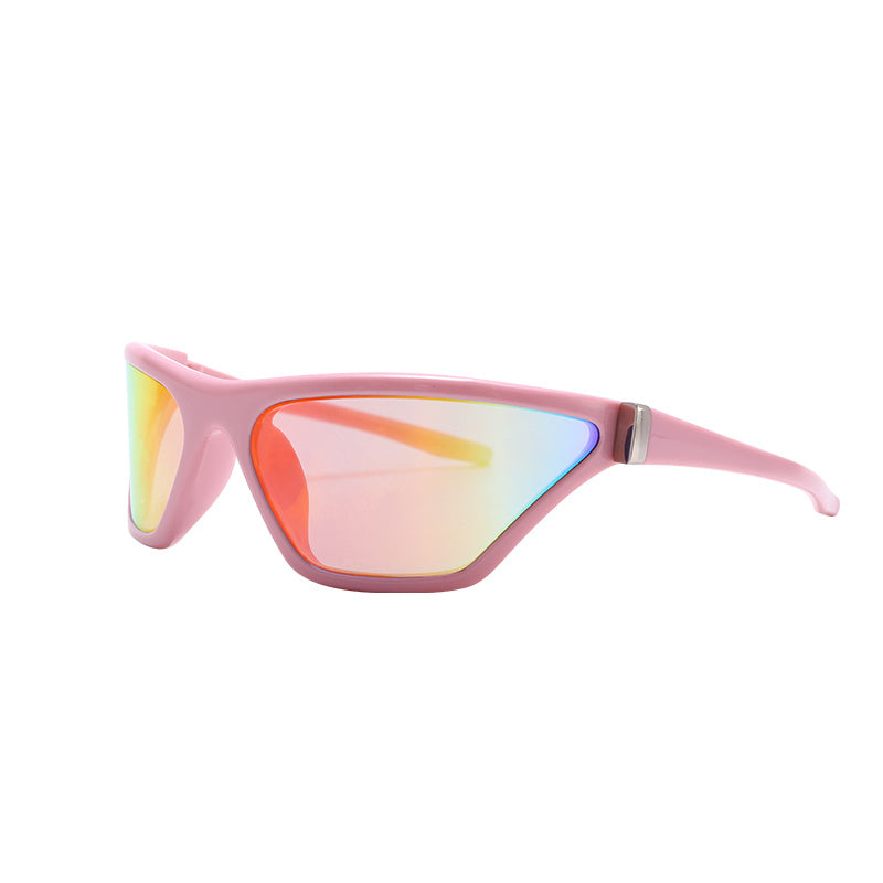 Polarized Sports Sunglasses Wrap Around Sun Glasses Gradient Y2K