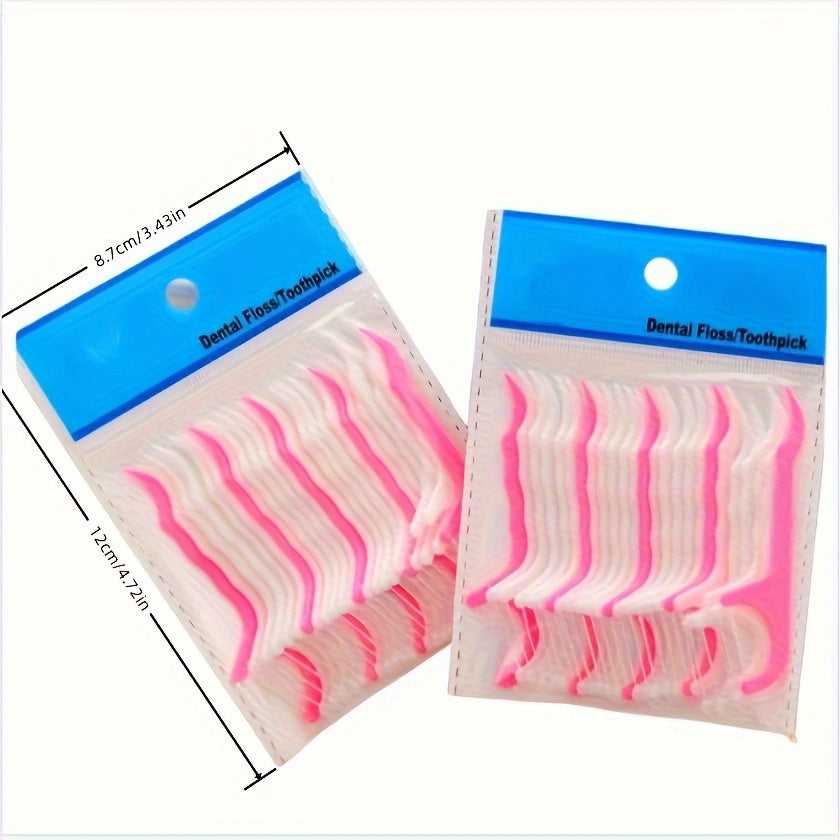 25pcs Disposable Dental Floss Stick for Gap Cleaning