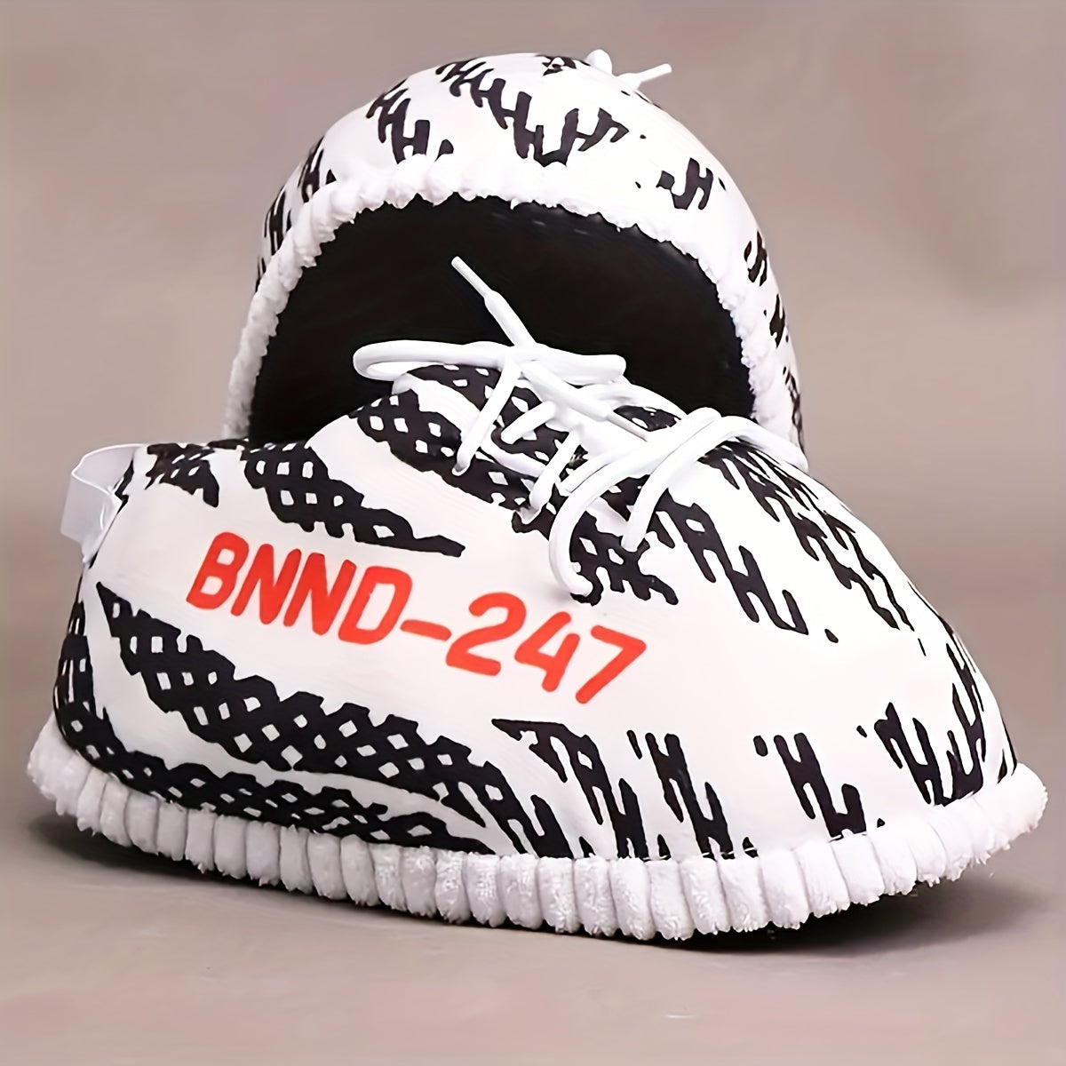 Women's Funny Plush Slip-On Sneakers