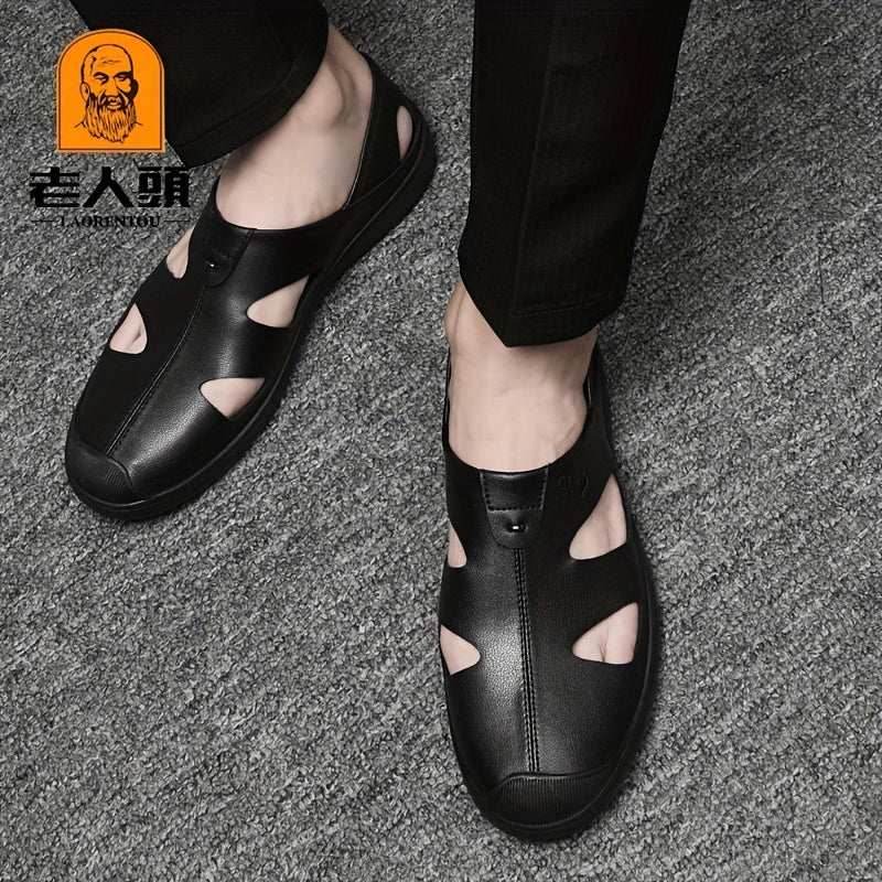 Men's Lightweight Hollow Out Slip On Sandals Non Slip Dress Shoes