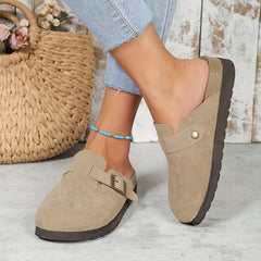 Round Toe Flat Sports Sandals Non Slip Heighten Slides