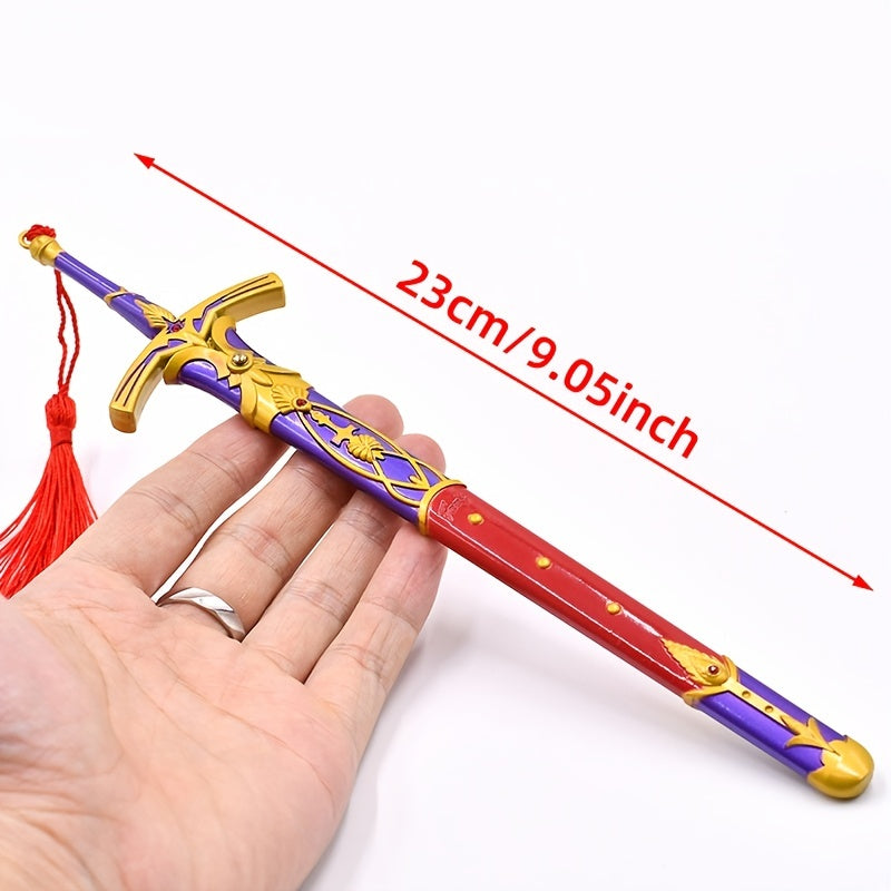 Anime Oath Victory Sword King Arthur's Alloy Metal Mini Stone