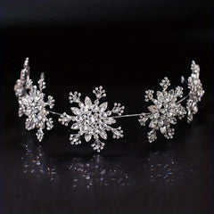 Snowflake Shape Headband Headwear Head Hoop Wedding Hair Accessories Jewelry