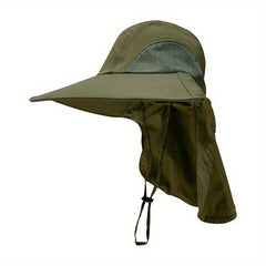 Men's Casual Sun Protection Fishing Hat Wide Brim Bucket Hat