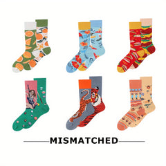 Crazy Funny Socks Colorful Novelty Crew Socks For Men Women