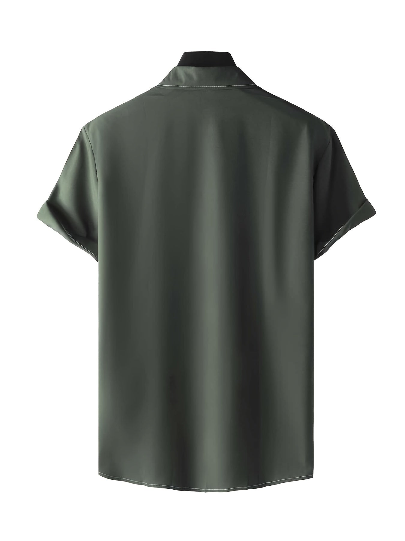 Men's Casual Short Sleeve Shirt for Summer Vacation