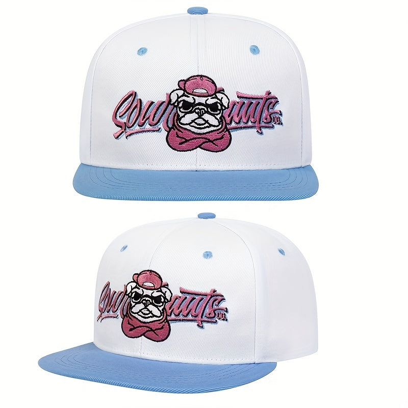Men's Shar Pei Hip Hop Flat Brim Hat