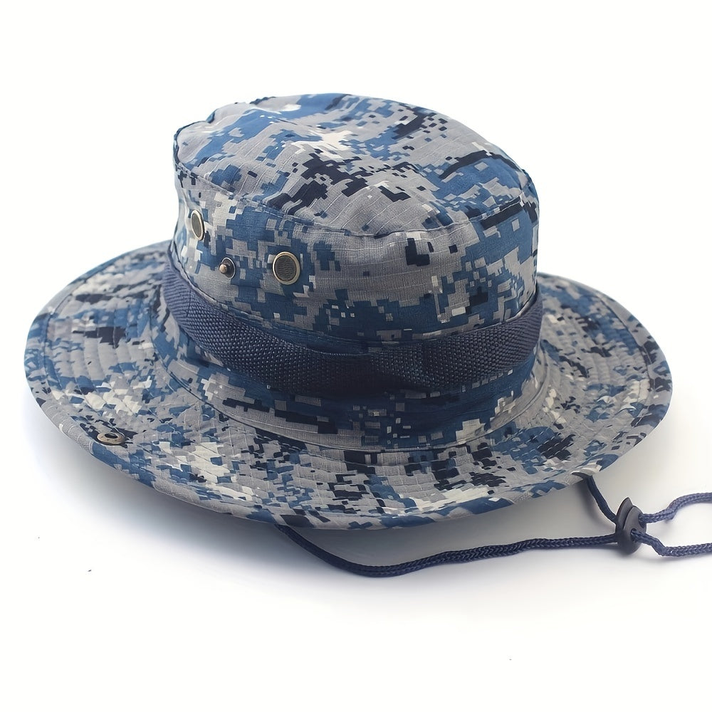Camo Bucket Hat for Camping and Fishing