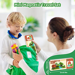 35pcs Magnetic Building Blocks Toy in Iron Box Portable 3D Construction Set