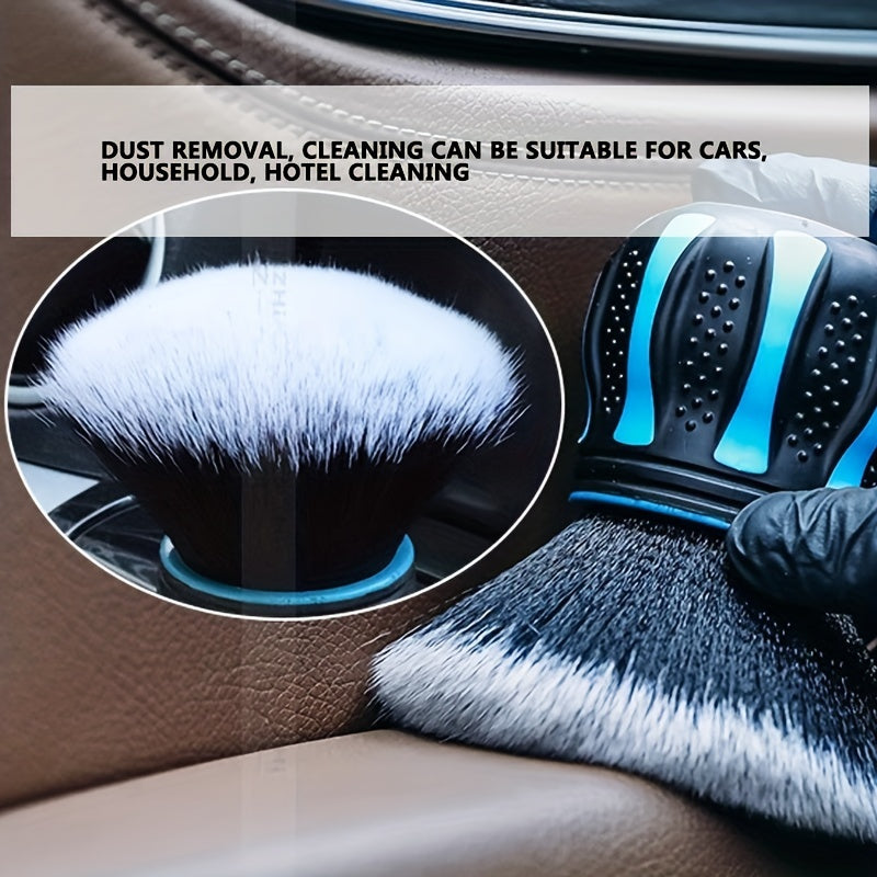 Soft Bristle Car Detailing Brush, Ball Handle for Dust Removal