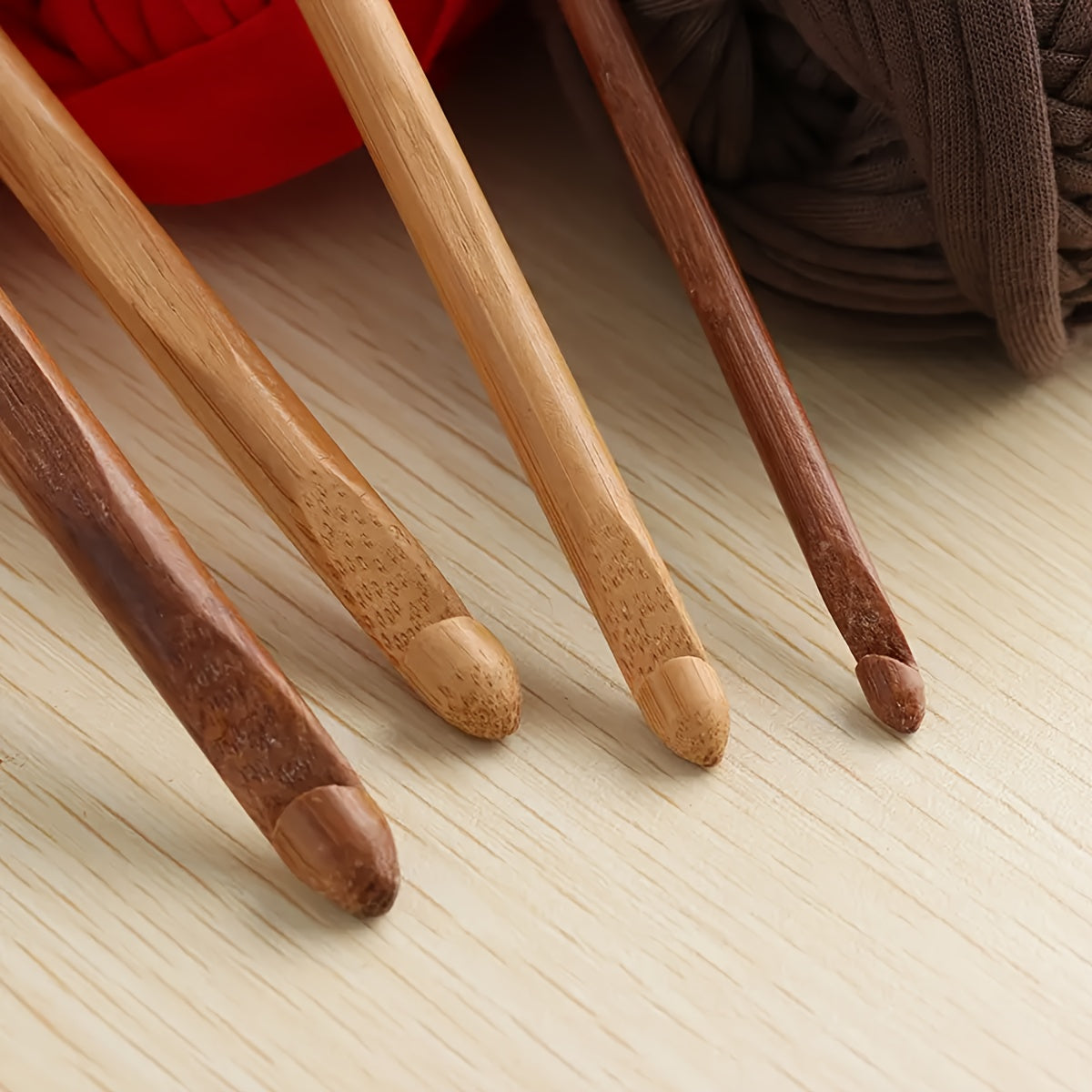 20pcs Wooden Aluminum Crochet Set for Sweater Weaving Knitting Craft Sewing DIY