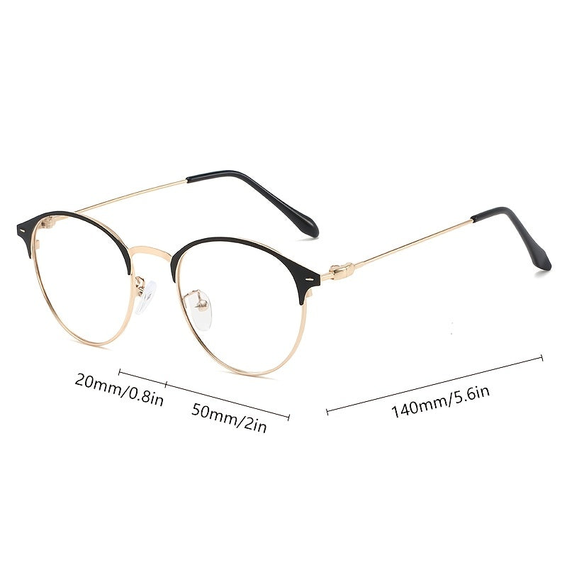 Round Frame Sunglasses Anti Light Glasses Photochromic Lens Eyewear