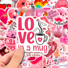 50pcs Love Series Phone Case Graffiti Stickers Waterproof DIY Stickers