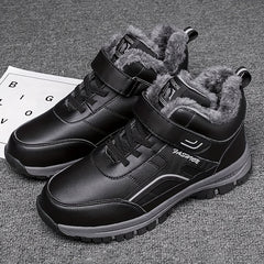 Fur Fleece Lined Snow Boots Waterproof Non Slip High Top Round Toe Shoes