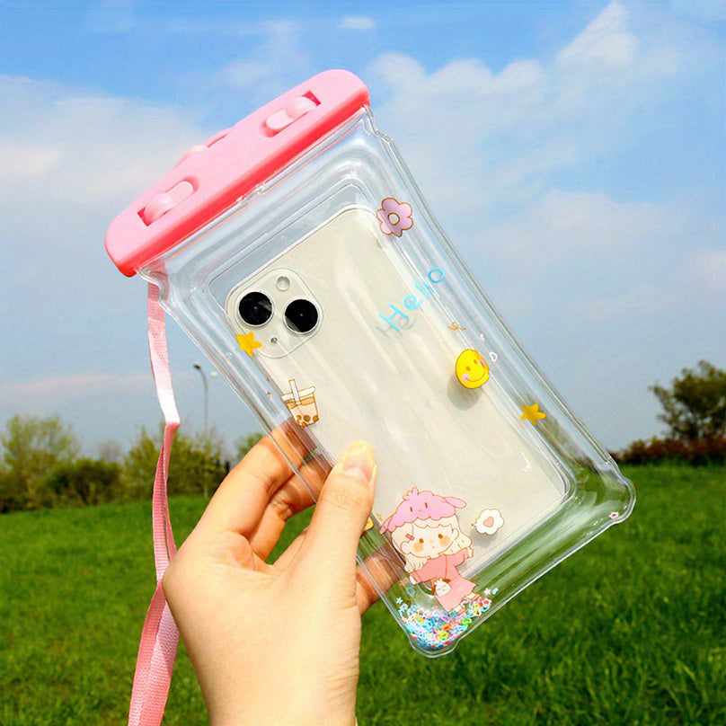 Cartoon Phone Waterproof Bag Airbag Float Touchable Screen Protection