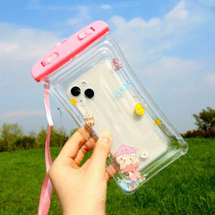 Cartoon Phone Waterproof Bag Airbag Float Touchable Screen Protection