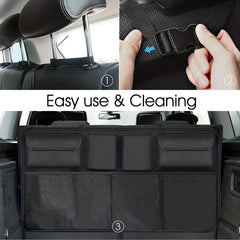 Car Trunk Storage Bag Oxford Cloth Hanging Bag Foldable Debris Storage