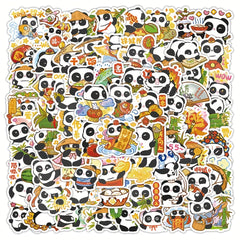 120pcs Creative Panda Stickers Waterproof DIY Party Gift Decoration