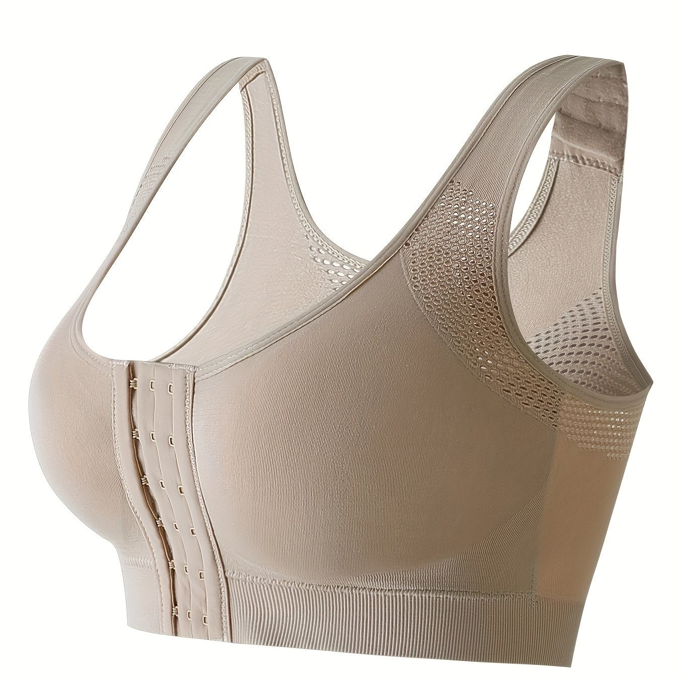 Front Buckle Sports Bra Comfy & Breathable Tank Bra