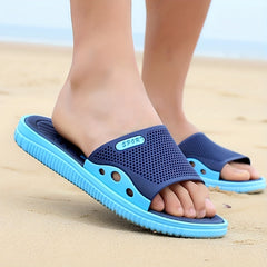 Men's Casual Non Slip Slides with Open Toe for Indoor Outdoor Beach
