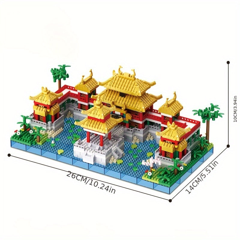 5500pcs Chinese Architecture Building Blocks Set ABS Material