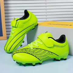 Boy's AG Cleat Football Boots Hook Loop Fastener Outdoor Soccer Cleats