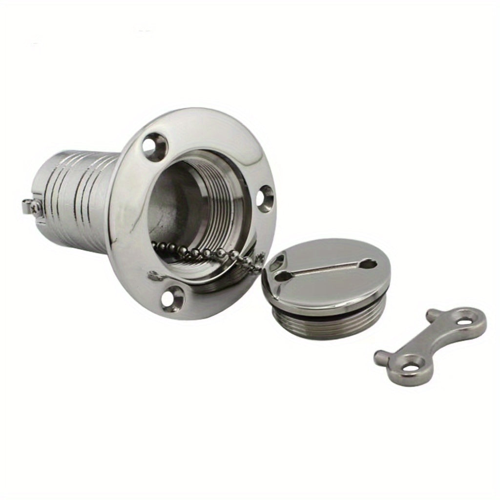 Marine Boat Deck Fuel Filler With Key Cap Stainless Steel