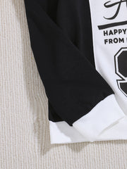 BE HAPPY Print Hoodies Girls Long Sleeve Pullover Kids Clothes Sports