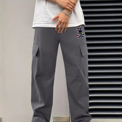 Classic Cargo Pants Men s Drawstring Loose Straight Leg