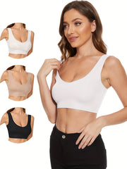 Padded Sports Bra Sleeveless Yoga Tank Tops