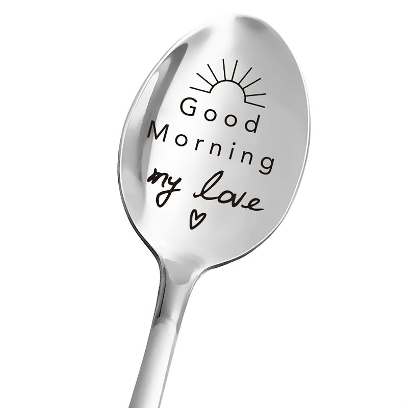 Love Letter Stainless Steel Milk & Coffee Spoons - Anniversary Gift