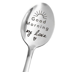 Love Letter Stainless Steel Milk & Coffee Spoons - Anniversary Gift