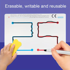 Interactive Brain Toy Educational Puzzle Aid with Pen & Eraser