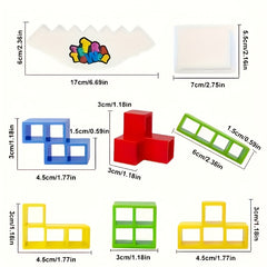 Balance Stacking Blocks Game 32pcs High Building Blocks Family Fun Party Toys