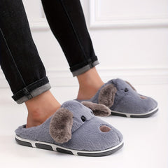Cartoon Animal Plush House Slippers for Men