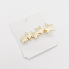 Star Shape Hair Clip Zinc Alloy Geometric Edge Clip
