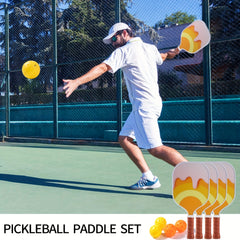Lightweight Pickleball Paddle Set Fiberglass Honeycomb Core