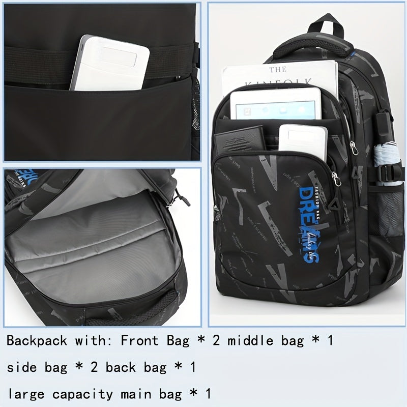Large Capacity Schoolbag Backpack For Students