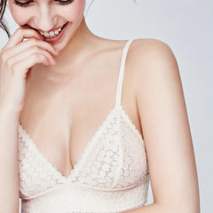 Lace Wireless Bra Triangle Cups Women's Lingerie