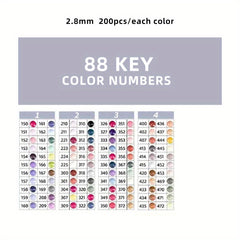 1pc 445 Colors Diamond Painting Accessory Kit 5D Faceted Diamonds