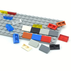 140pcs 1x2 Slanted Brick Building Block Accessories