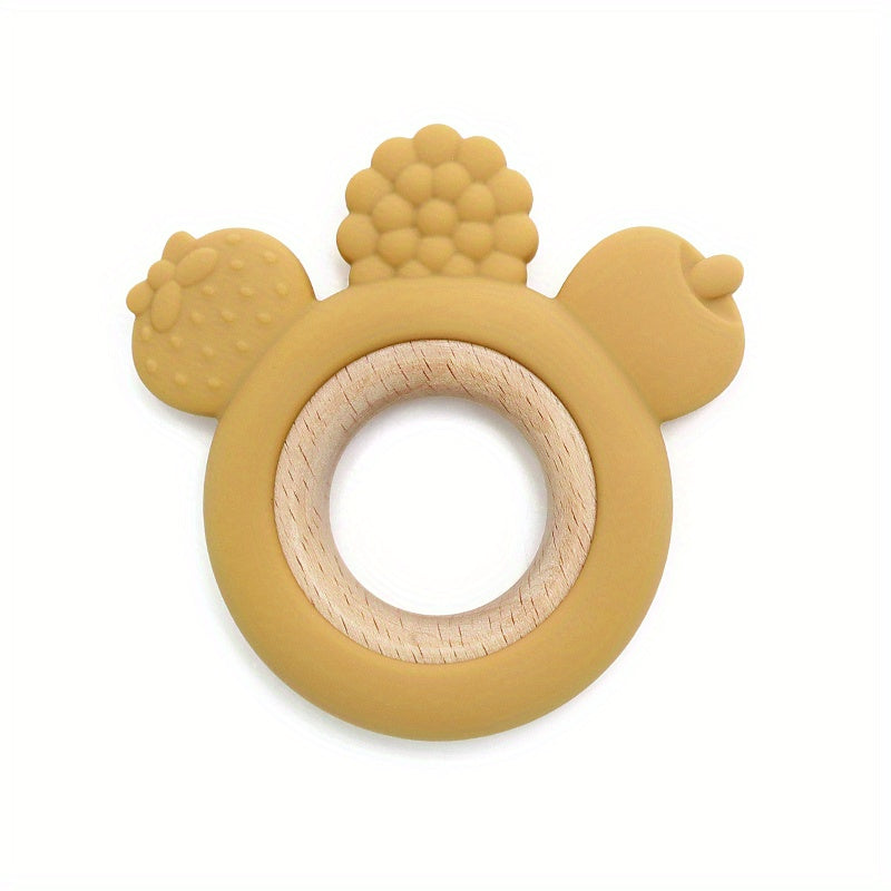 Baby Teether Molar Stick 6-12 Months Soothing Toy Silicone Boilable Water